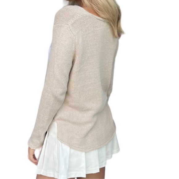 Beach Sweater Beige and Turquoise NWT - Picture 3 of 3